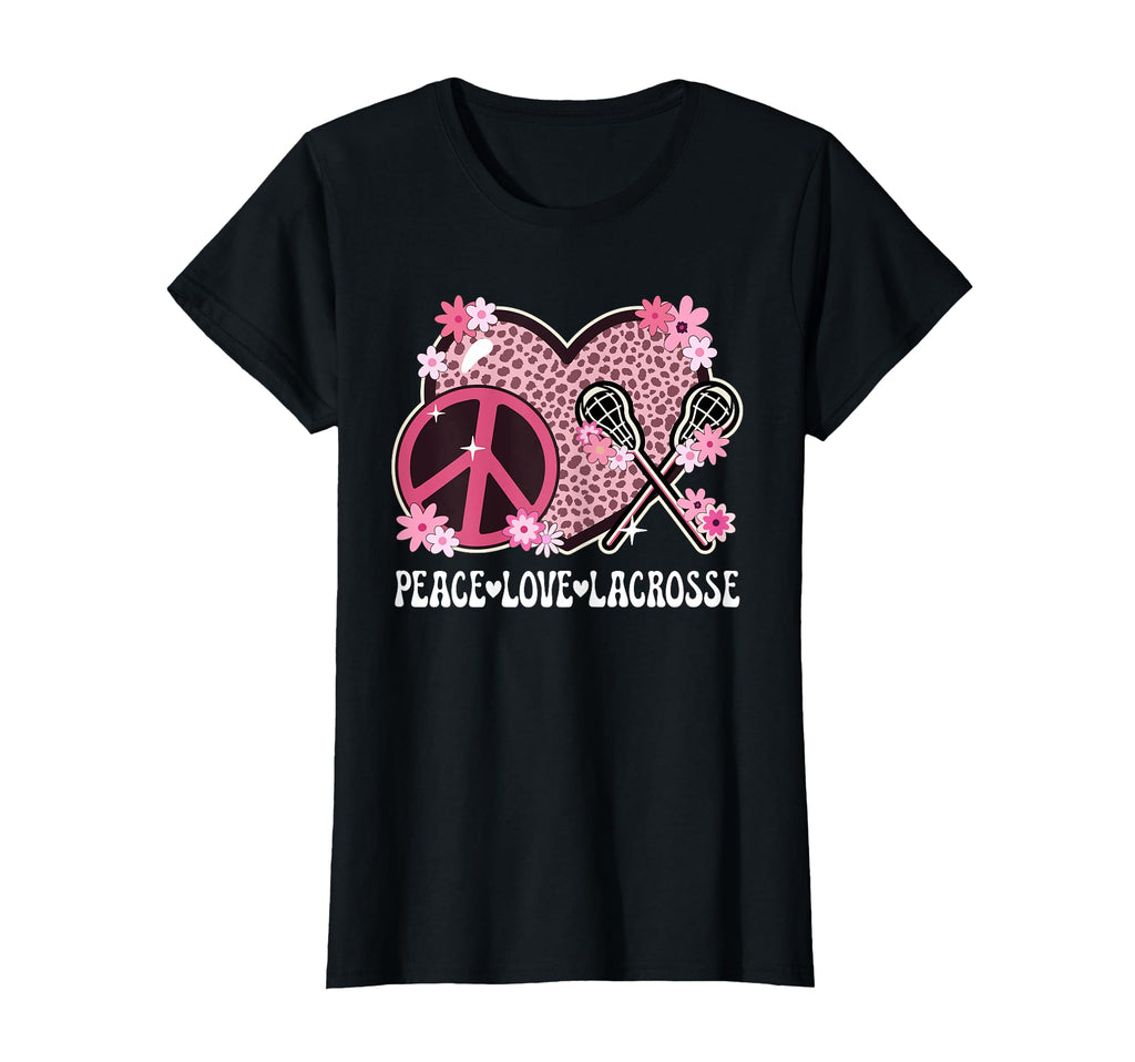 Peace Love Lacrosse Lover Outfit T-Shirt - Trendy Graphic for Adults - T-Shirt, Sweatshirt, Hoodie
