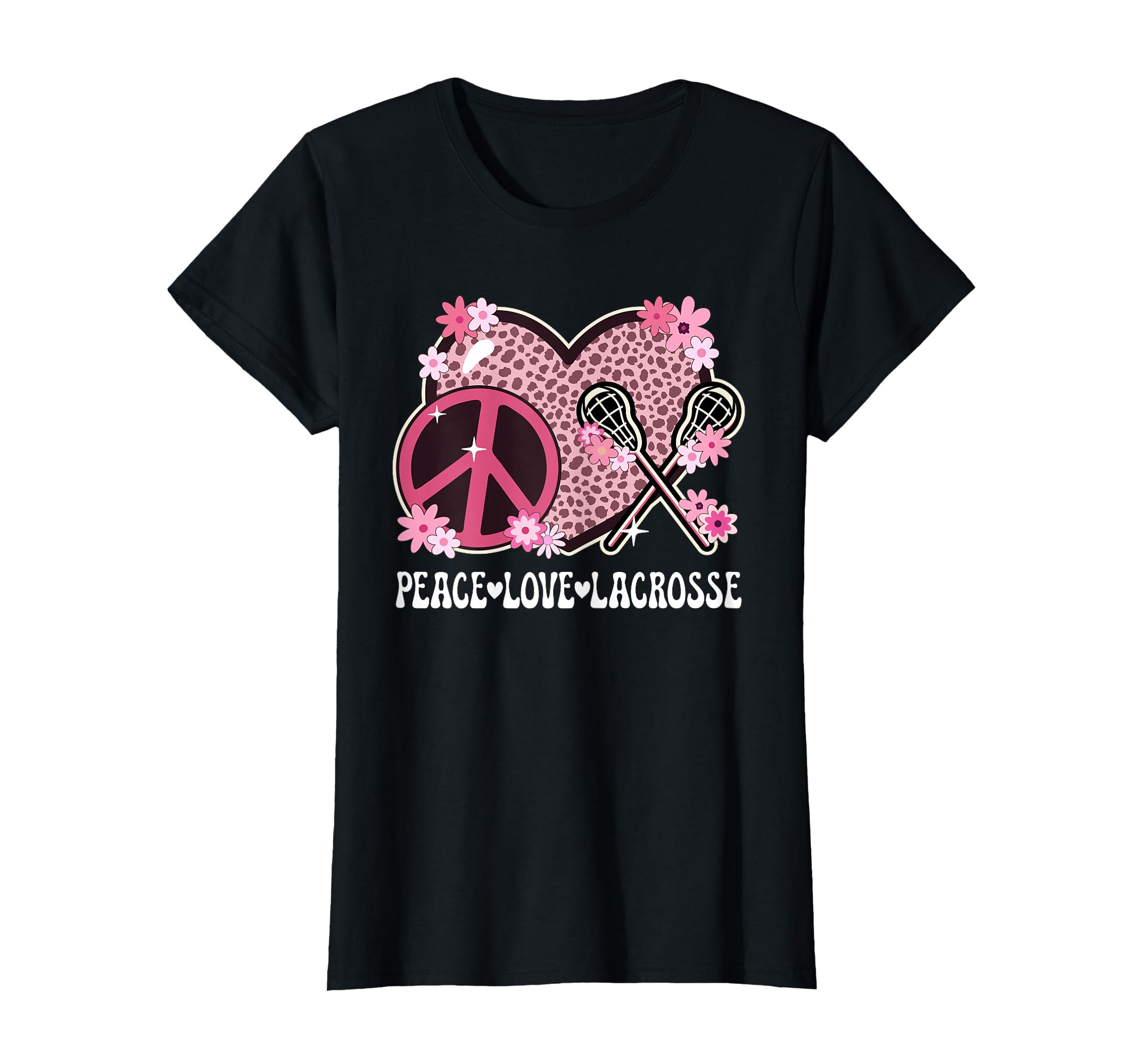 Peace Love Lacrosse Lover Outfit T-Shirt - Trendy Graphic for Adults - T-Shirt, Sweatshirt, Hoodie