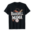 Funny And Baseball Mama T-Shirt - Minimalist Print Unisex - T-Shirt, Sweatshirt, Hoodie