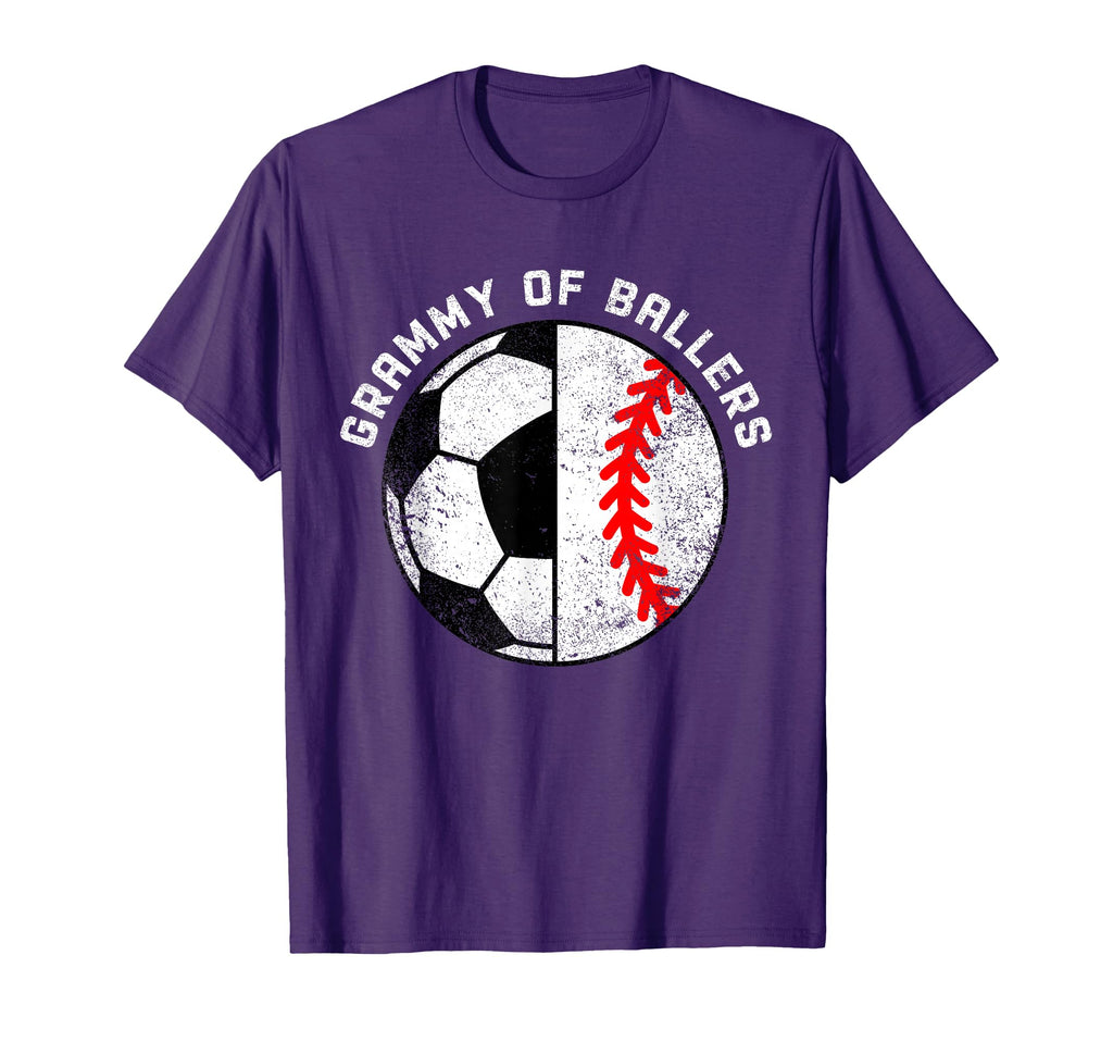 Grammy Ballers Funny Soccer Baseball T-Shirt - Minimalist Print Unisex - T-Shirt, Sweatshirt, Hoodie