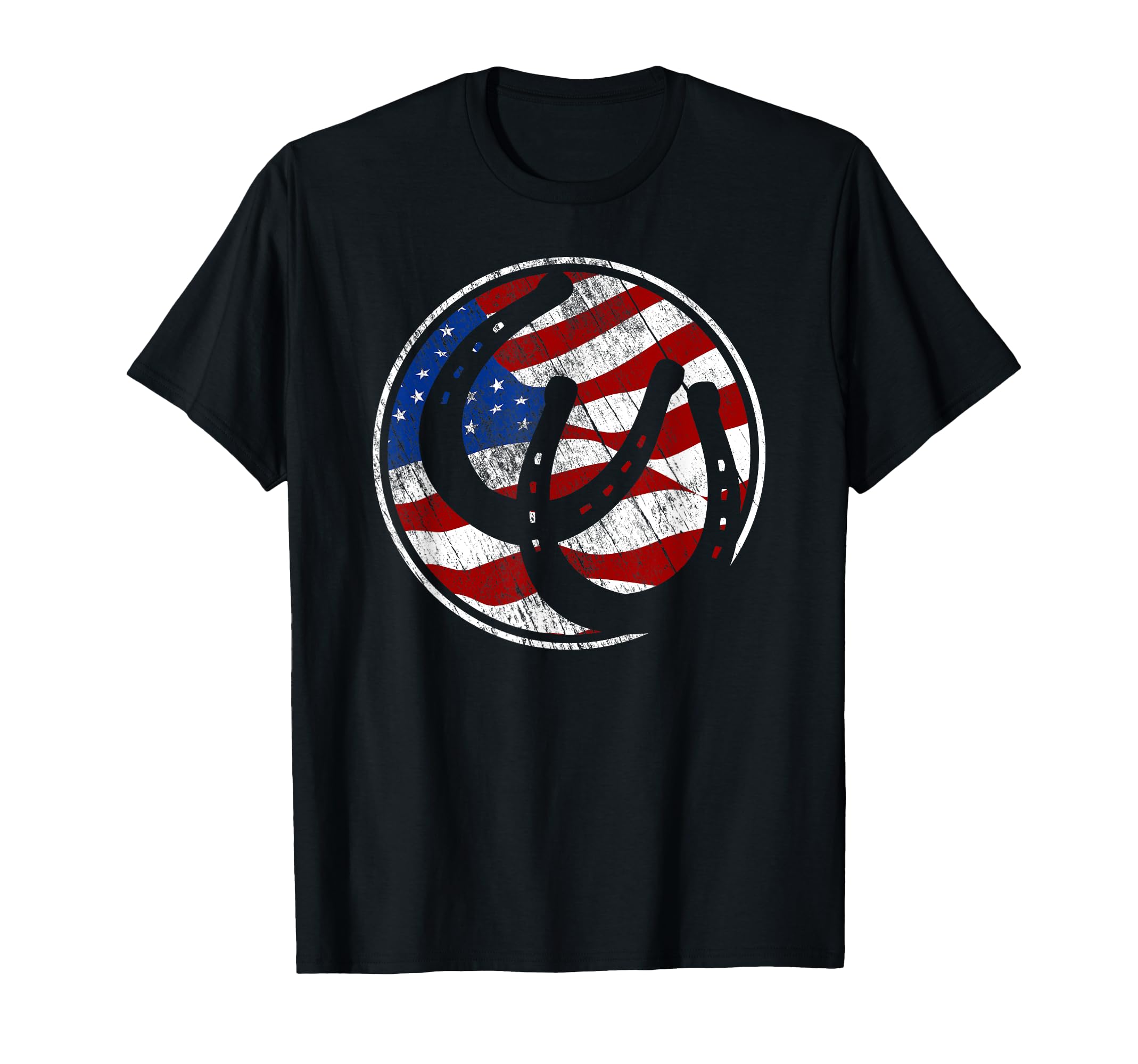 Roping American Flag Usa Cowboy Roping T-Shirt - Trendy Graphic Men Women - T-Shirt, Sweatshirt, Hoodie