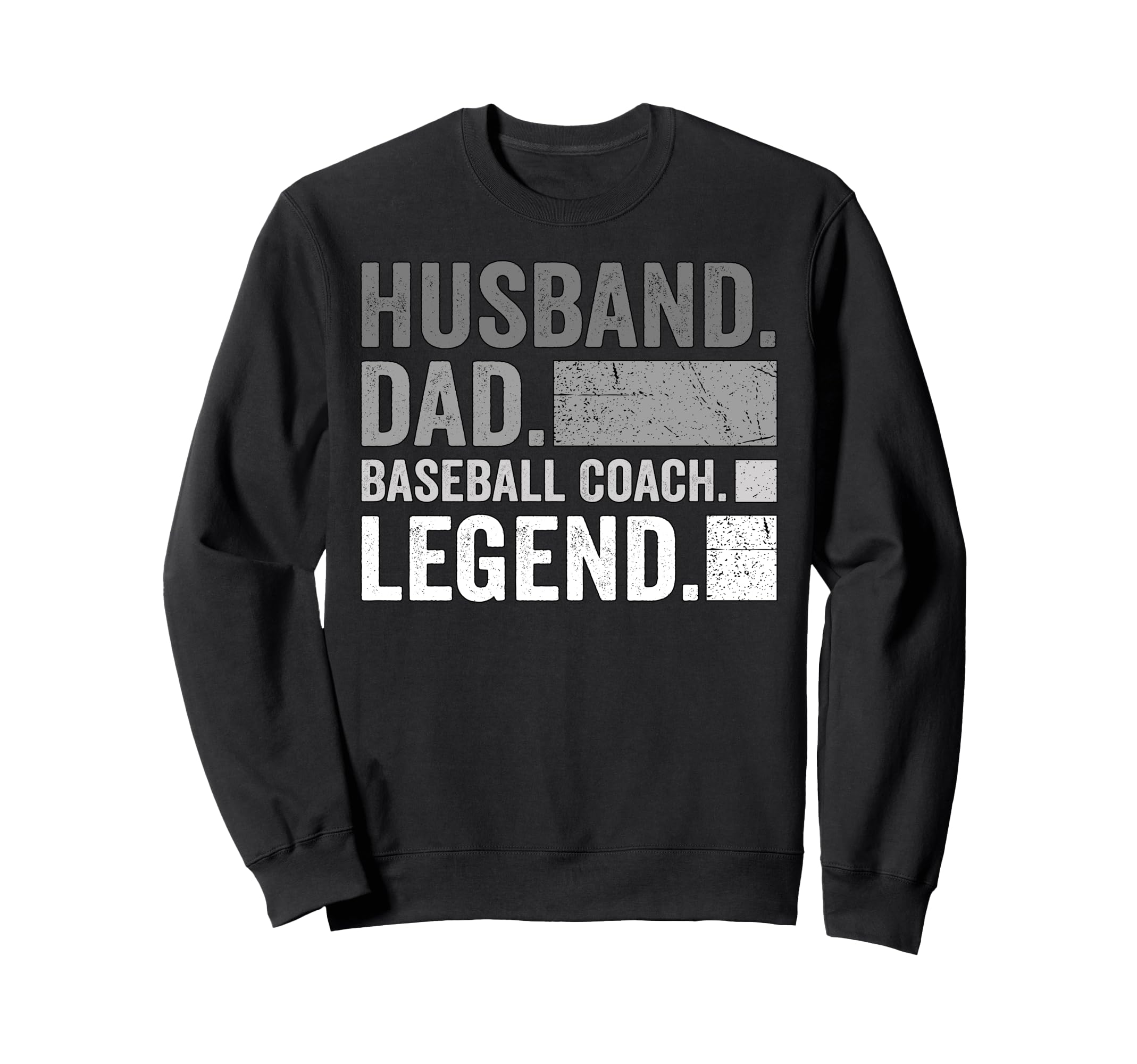Husband Dad Baseball Coach Legend Sweatshirt - Custom Art Print Unisex - T-Shirt, Sweatshirt, Hoodie