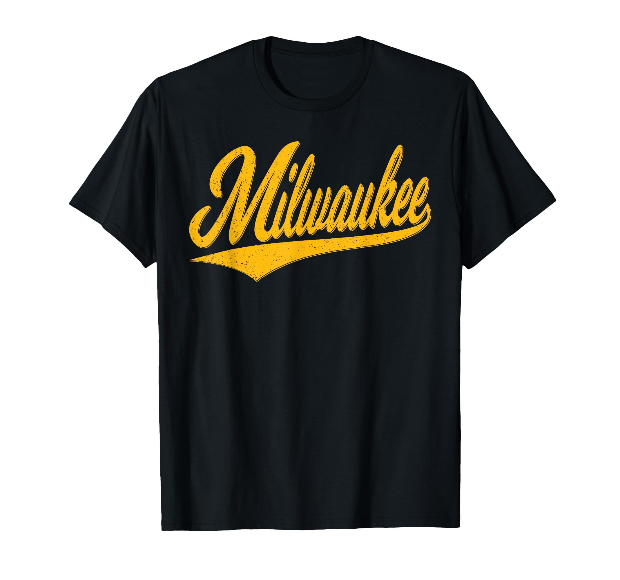 Milwaukee Wisconsin Varsity Script T-Shirt - Custom Art Print for Adults - T-Shirt, Sweatshirt, Hoodie