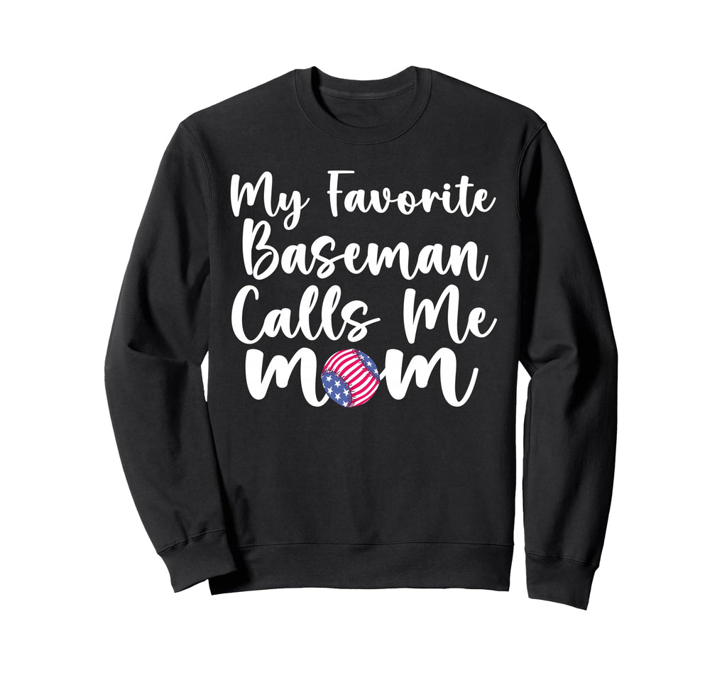 Baseball Mom Patriotic My Sweatshirt - Casual Everyday Wear for Adults - T-Shirt, Sweatshirt, Hoodie