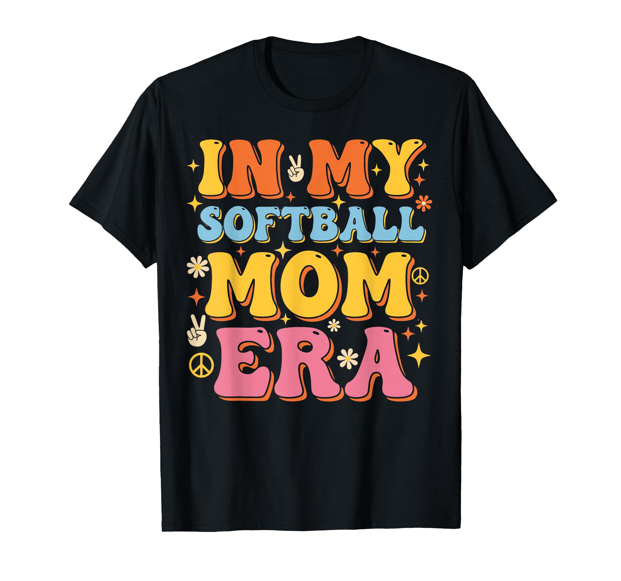 My Softball Mom Era Softball Mama T-Shirt - Fun Novelty Design for Adults - T-Shirt, Sweatshirt, Hoodie