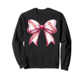 Baseball Bow Baseball Mom Mama Sweatshirt - Graphic Print Men Women - T-Shirt, Sweatshirt, Hoodie
