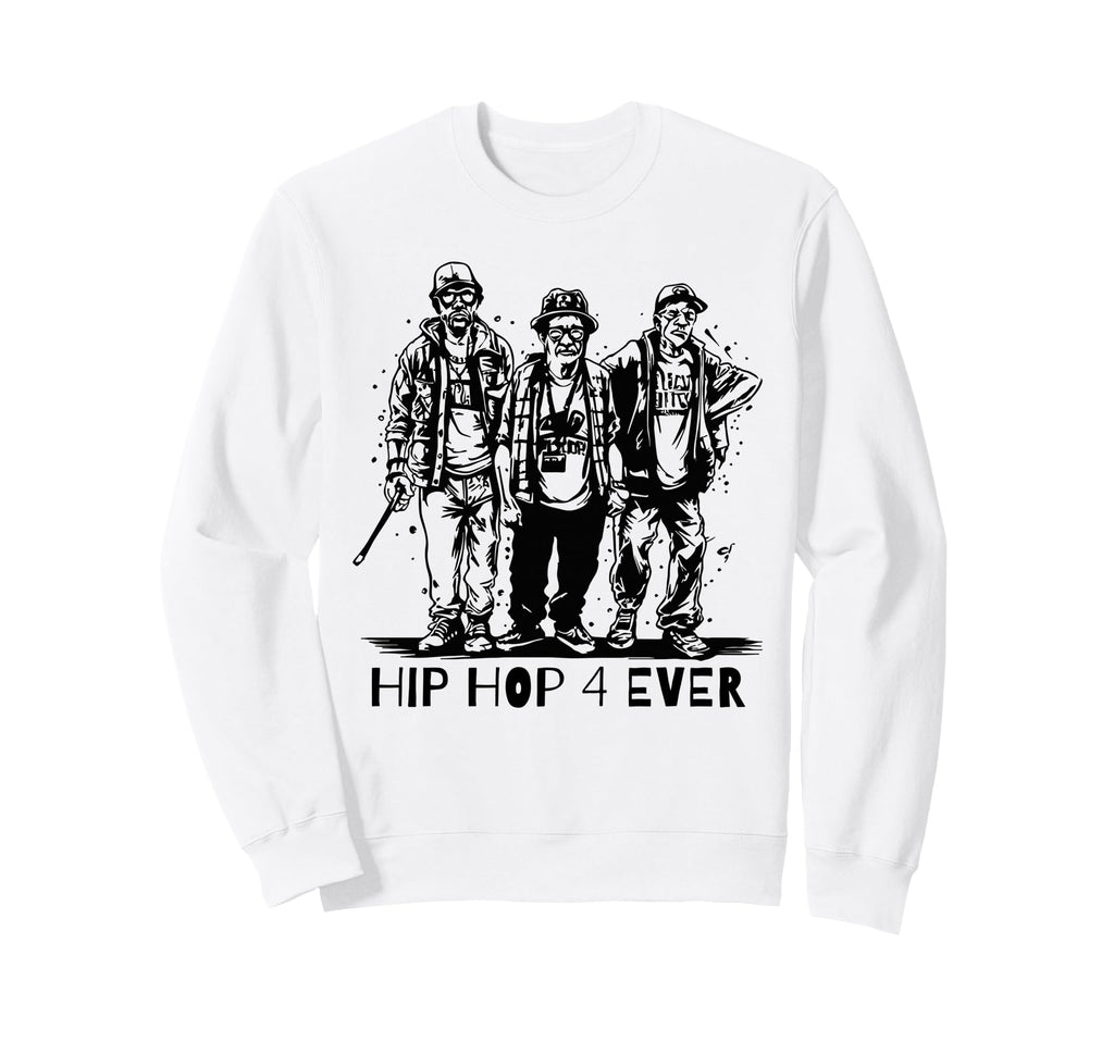 Graffiti Old School Rap Pensioners Sweatshirt - Unique Graphic Men Women - T-Shirt, Sweatshirt, Hoodie
