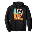 Peace Sign Love 60 S 70 S Shirts 70S Hoodie - Aesthetic Graphic Men Women - T-Shirt, Sweatshirt, Hoodie