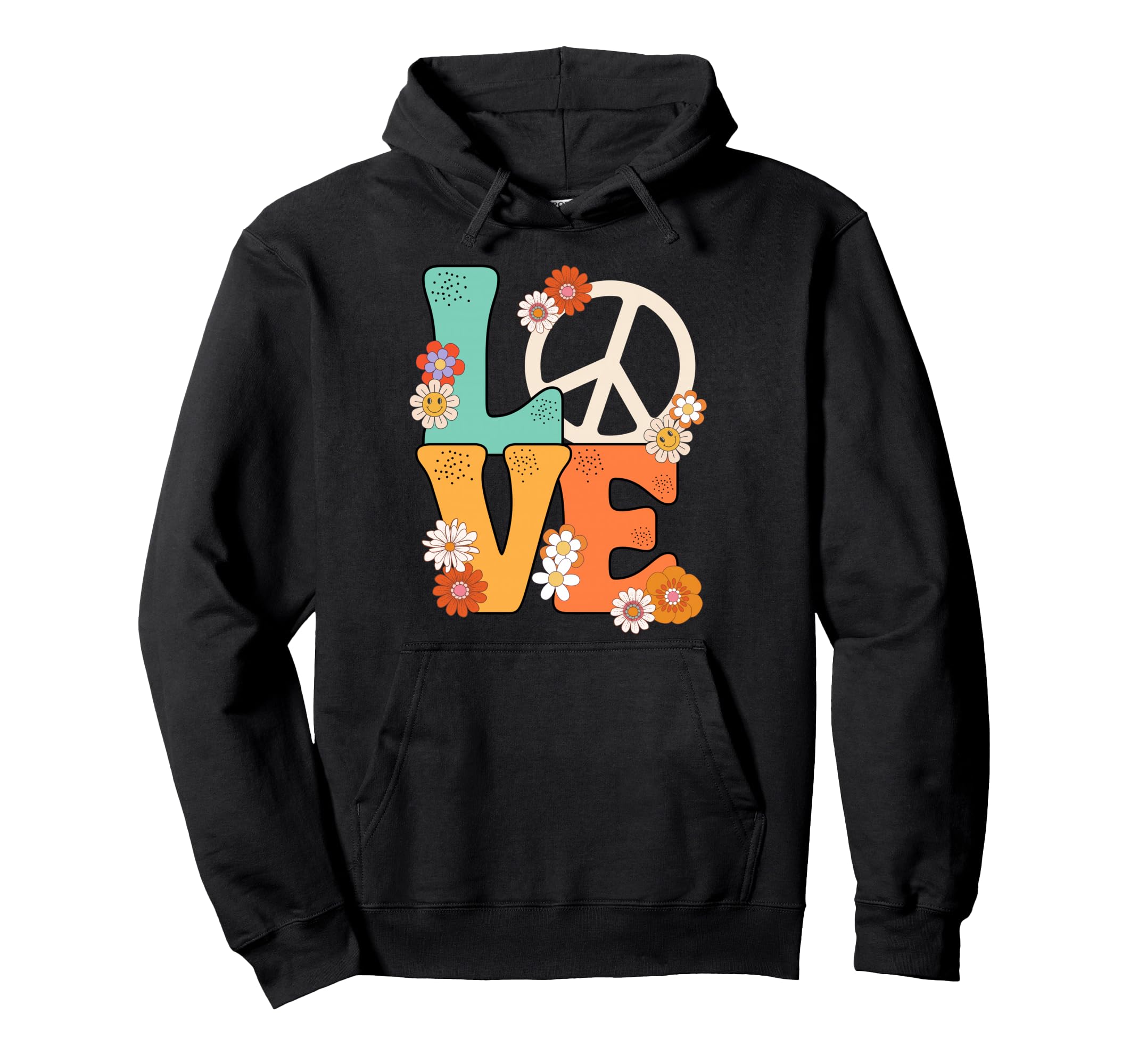 Peace Sign Love 60 S 70 S Shirts 70S Hoodie - Aesthetic Graphic Men Women - T-Shirt, Sweatshirt, Hoodie