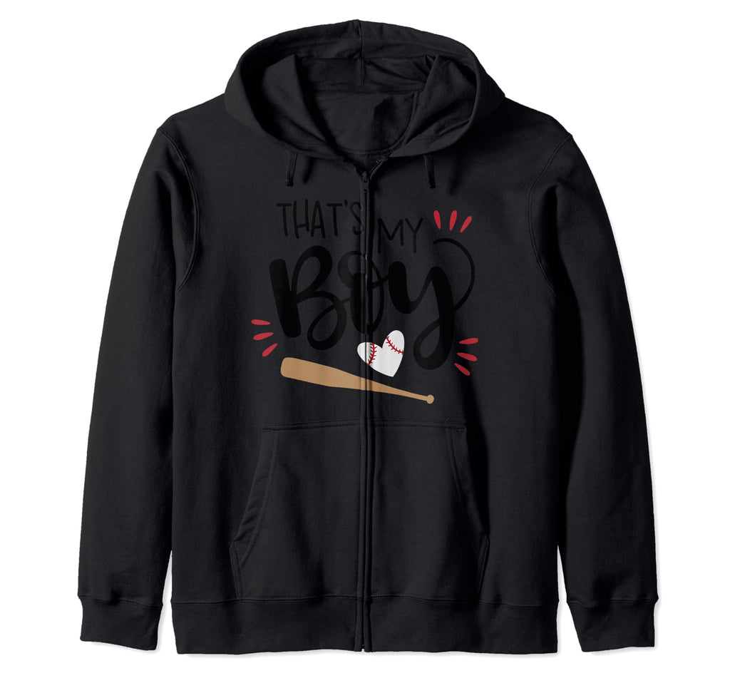 Thats My Baseball Bat Heart Mom Dad Hoodie - Aesthetic Graphic for Adults - T-Shirt, Sweatshirt, Hoodie