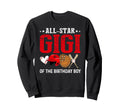 All Star Gigi Birthday Baseball Sweatshirt - Minimalist Print for Adults - T-Shirt, Sweatshirt, Hoodie
