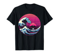 Great Wave Off Kanagawa Vaporwave T-Shirt - Unique Graphic Unisex - T-Shirt, Sweatshirt, Hoodie