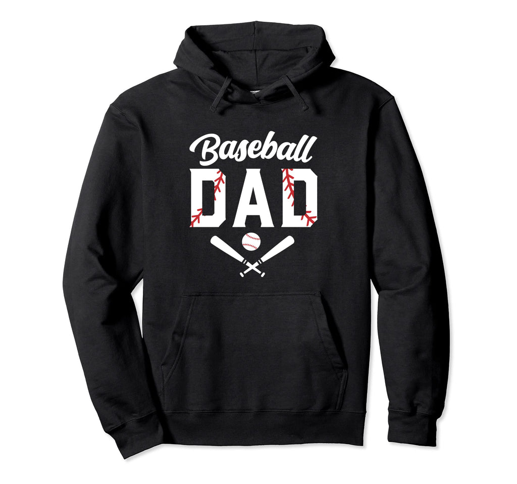 Baseball Dad Fathers Day Baseball Player Hoodie - Novelty Apparel Unisex - T-Shirt, Sweatshirt, Hoodie