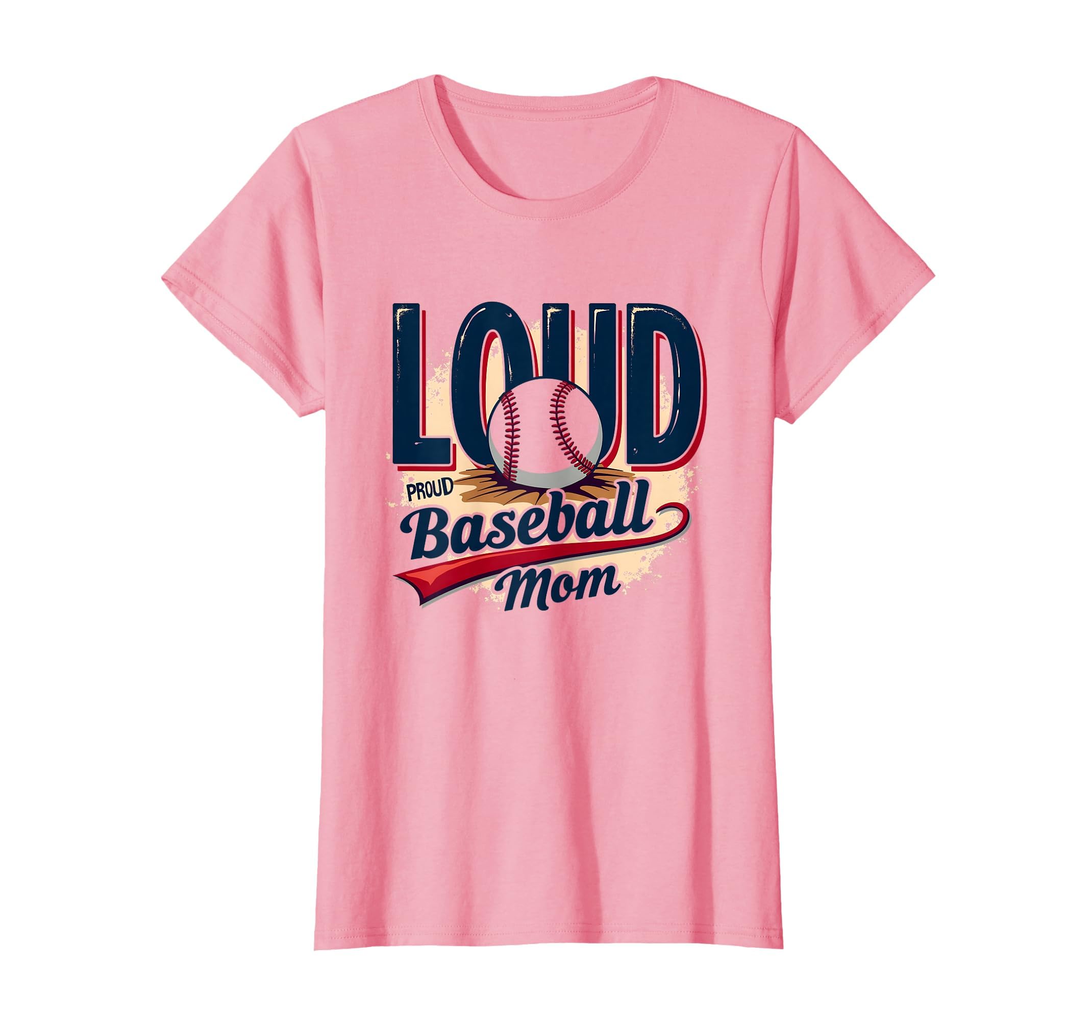 Baseball Mom Loud And Proud T-Shirt - Aesthetic Graphic for Adults - T-Shirt, Sweatshirt, Hoodie