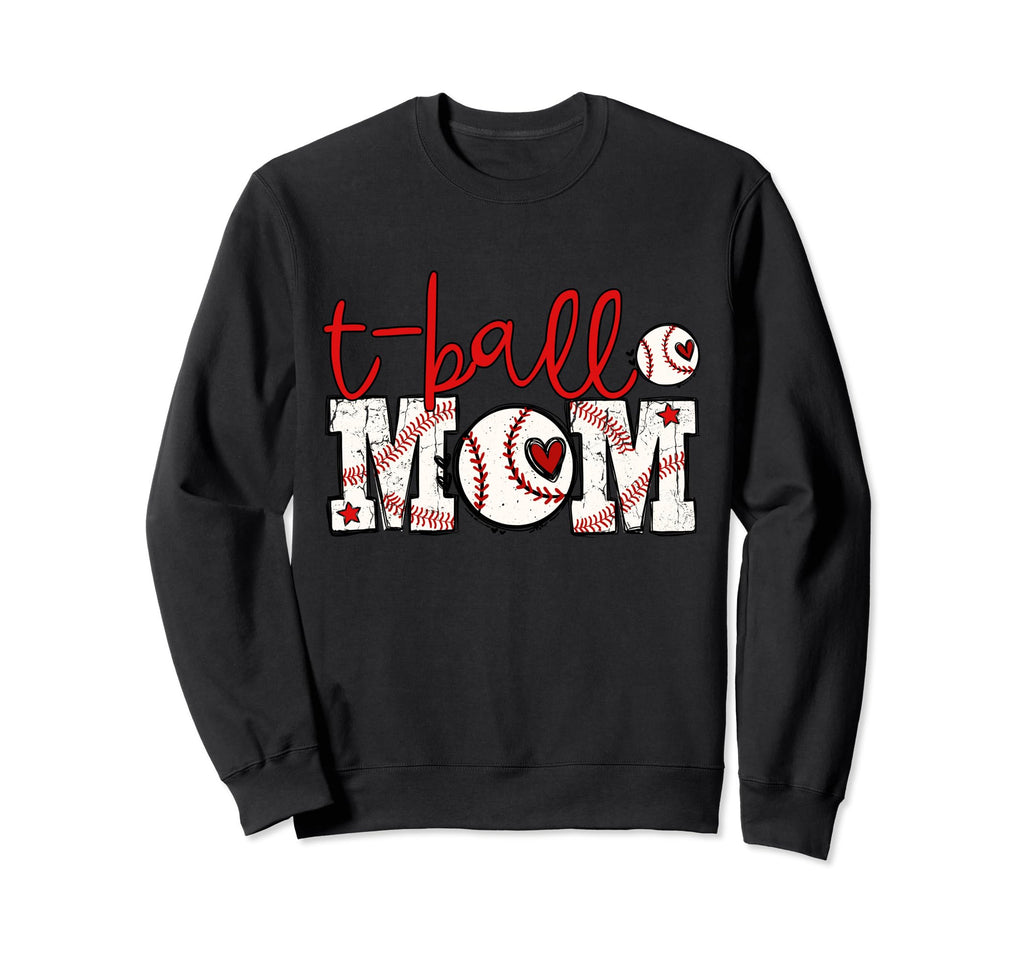 T Ball Mama Baseball Tball Mom Sweatshirt - Aesthetic Graphic for Adults - T-Shirt, Sweatshirt, Hoodie