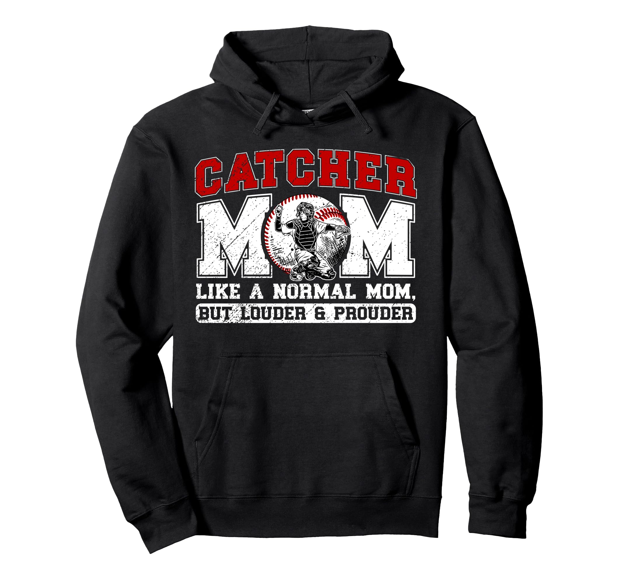 Baseball Catcher Mom Definition Baseball Hoodie - Trendy Graphic Unisex - T-Shirt, Sweatshirt, Hoodie