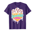 Baseball Grandma Ice Cream Drip T-Shirt - Casual Everyday Wear Men Women - T-Shirt, Sweatshirt, Hoodie
