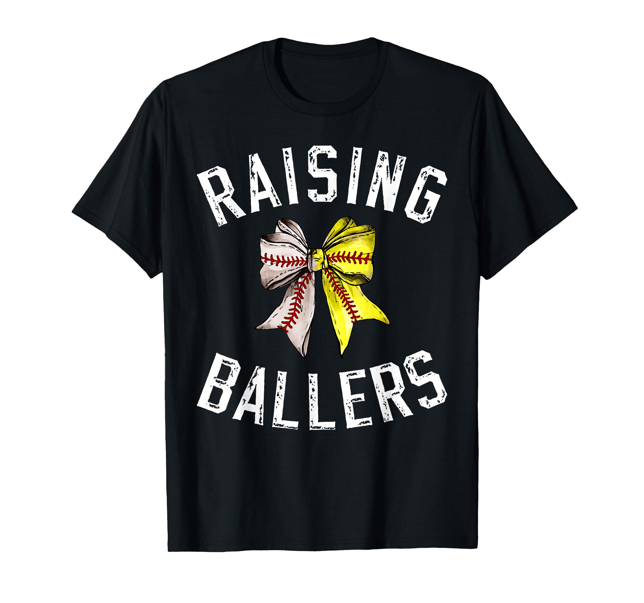 Raising Ballers Coquette Bow Baseball T-Shirt - Streetwear Style Men Women - T-Shirt, Sweatshirt, Hoodie