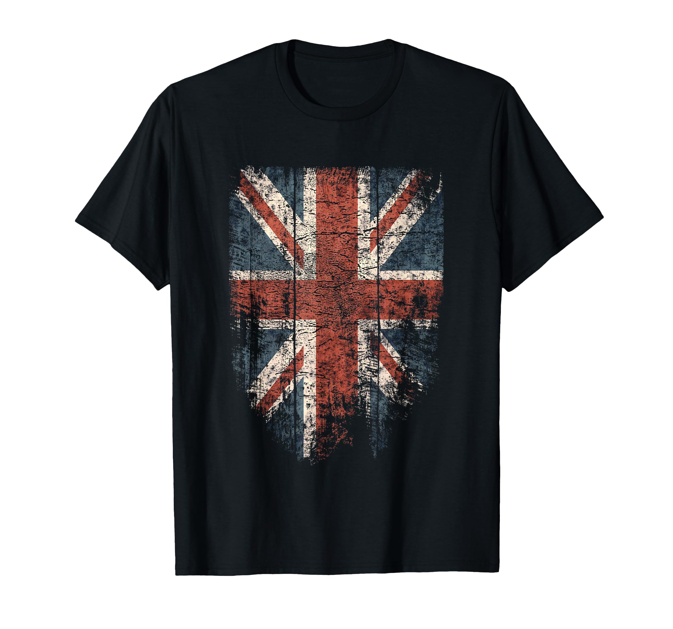 Uk British Union Jack Flag T-Shirt - Novelty Apparel for Adults - T-Shirt, Sweatshirt, Hoodie