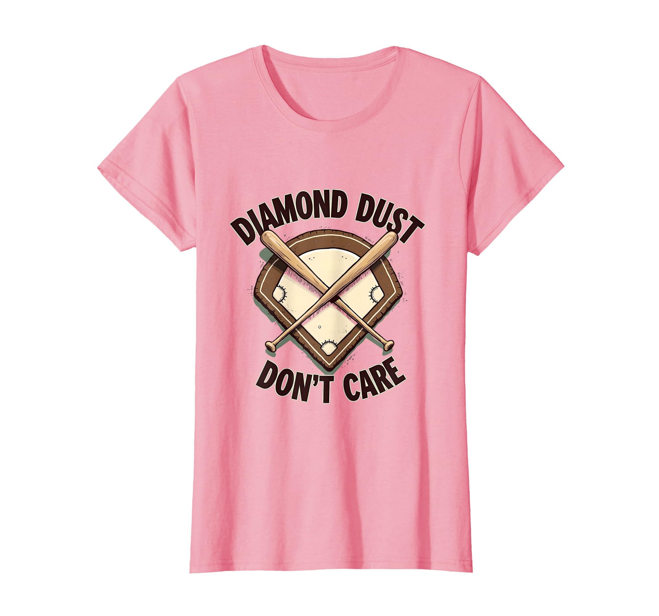 Diamond Dust Dont Care Baseball Mom T-Shirt - Minimalist Print Men Women - T-Shirt, Sweatshirt, Hoodie