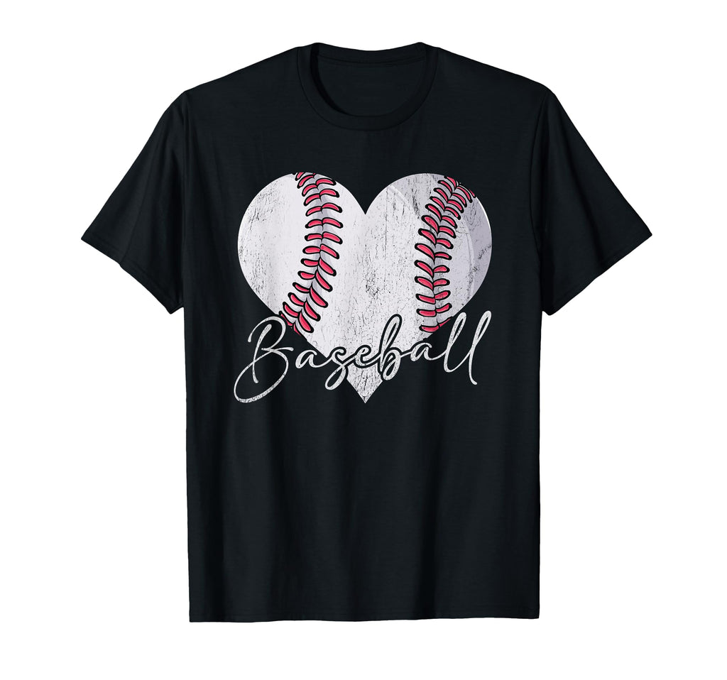 Baseball Heart Mom Grandma Mothers Day T-Shirt - Custom Art Print Unisex - T-Shirt, Sweatshirt, Hoodie