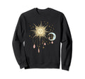 Celestial Sun Moon W Stars 90S Witch Sweatshirt - Unique Graphic Men Women - T-Shirt, Sweatshirt, Hoodie