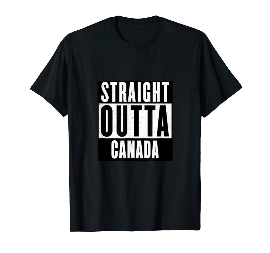 Straight Outta Canada Distressed T-Shirt - Minimalist Print Men Women - T-Shirt, Sweatshirt, Hoodie