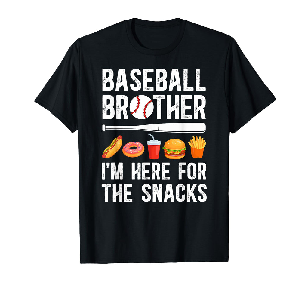 Here Snacks Baseball Brother Baseball T-Shirt - Fun Novelty Design Unisex - T-Shirt, Sweatshirt, Hoodie