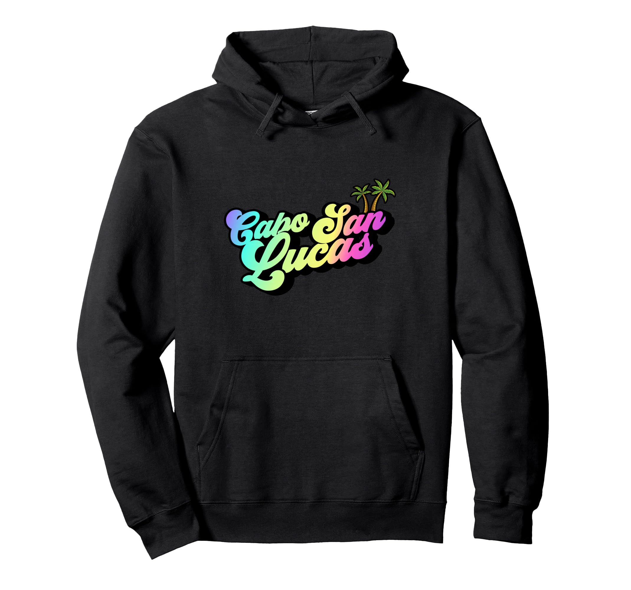 Cabo San Lucas Mexico Typography 70S Hoodie - Custom Art Print for Adults - T-Shirt, Sweatshirt, Hoodie