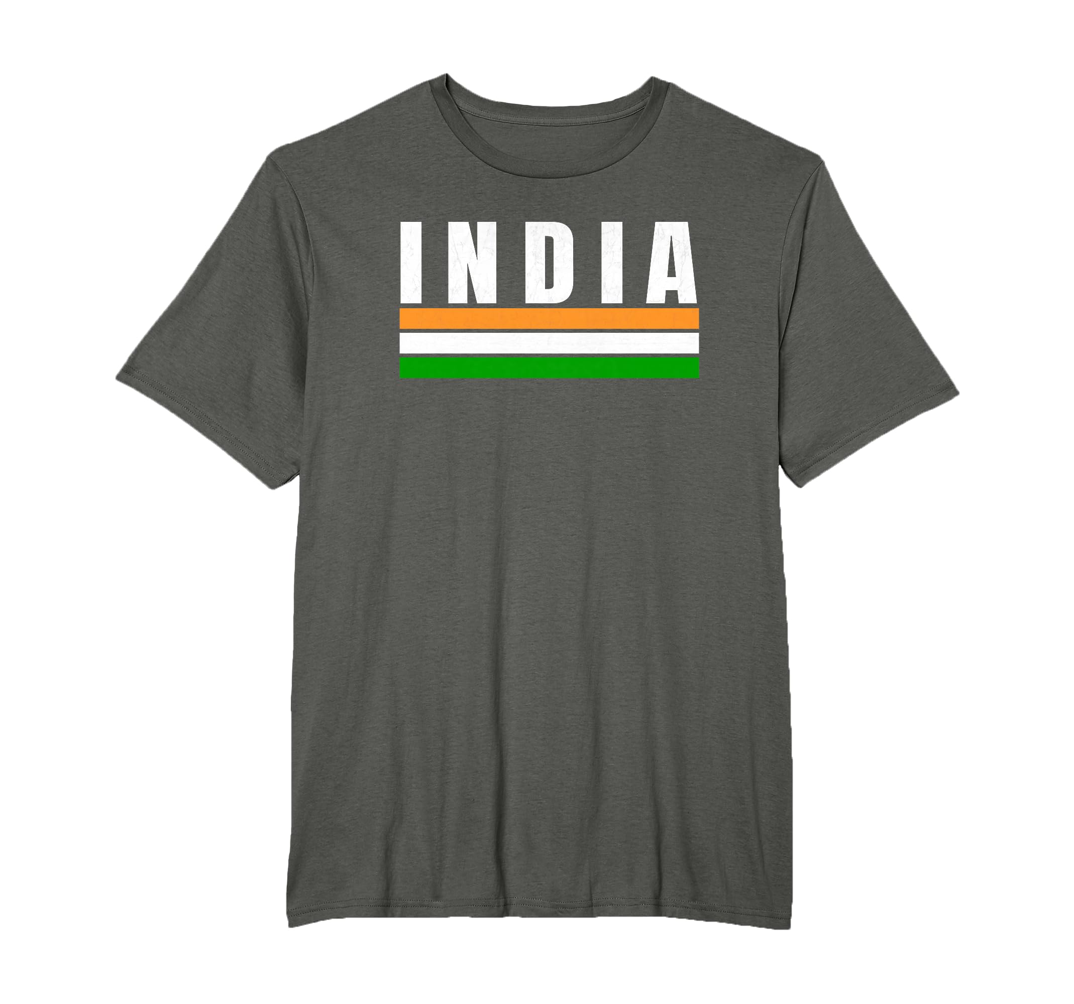 India Orange White Green India Fan T-Shirt - Aesthetic Graphic for Adults - T-Shirt, Sweatshirt, Hoodie