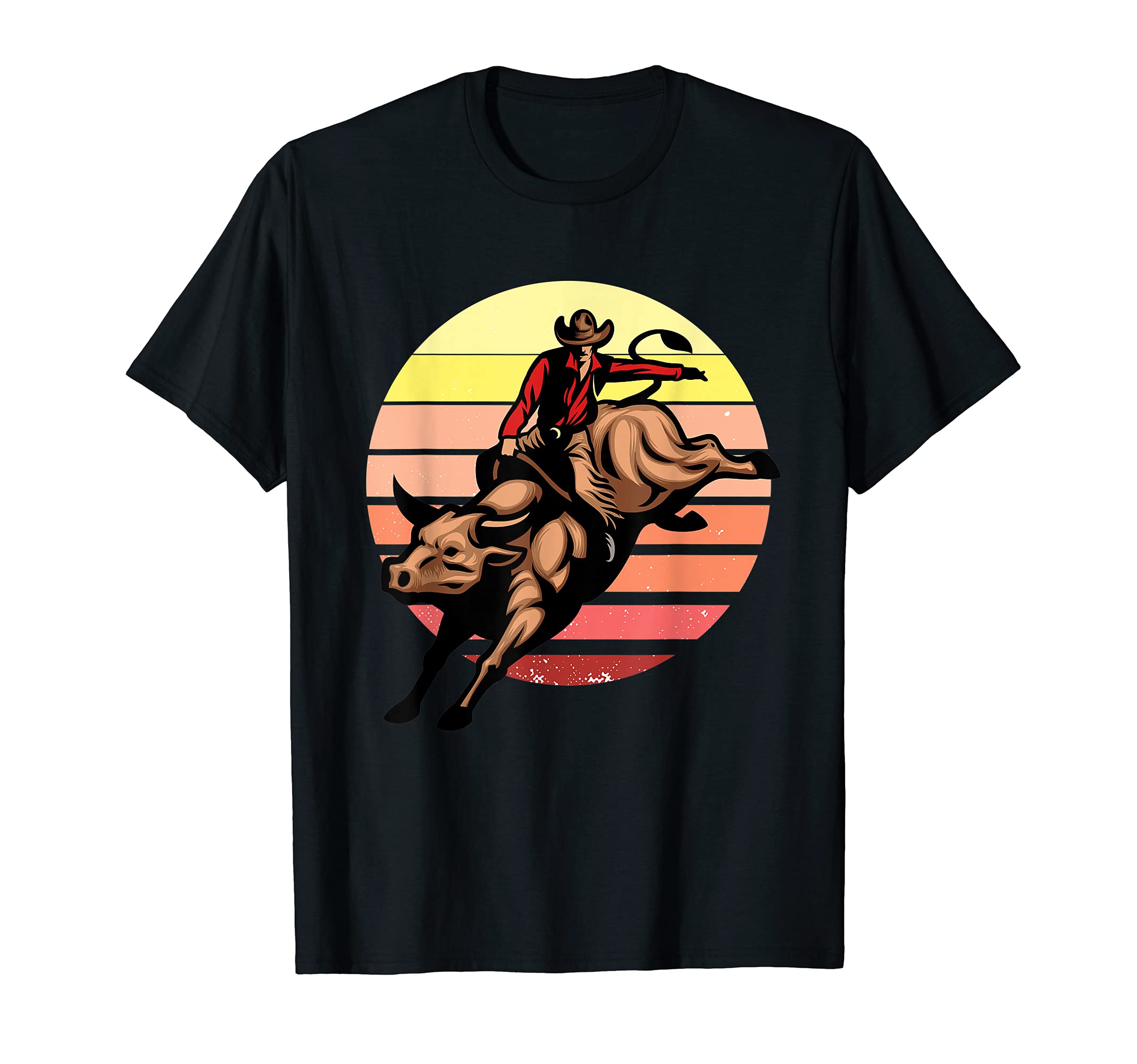 Bull Riding Cowboy Western Rodeo T-Shirt - Streetwear Style Men Women - T-Shirt, Sweatshirt, Hoodie