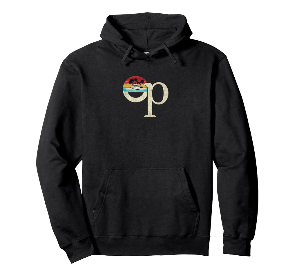 Op Ocean Pacific Ocean Beach Sun Palm Trees Hoodie - Novelty Apparel Unisex - T-Shirt, Sweatshirt, Hoodie