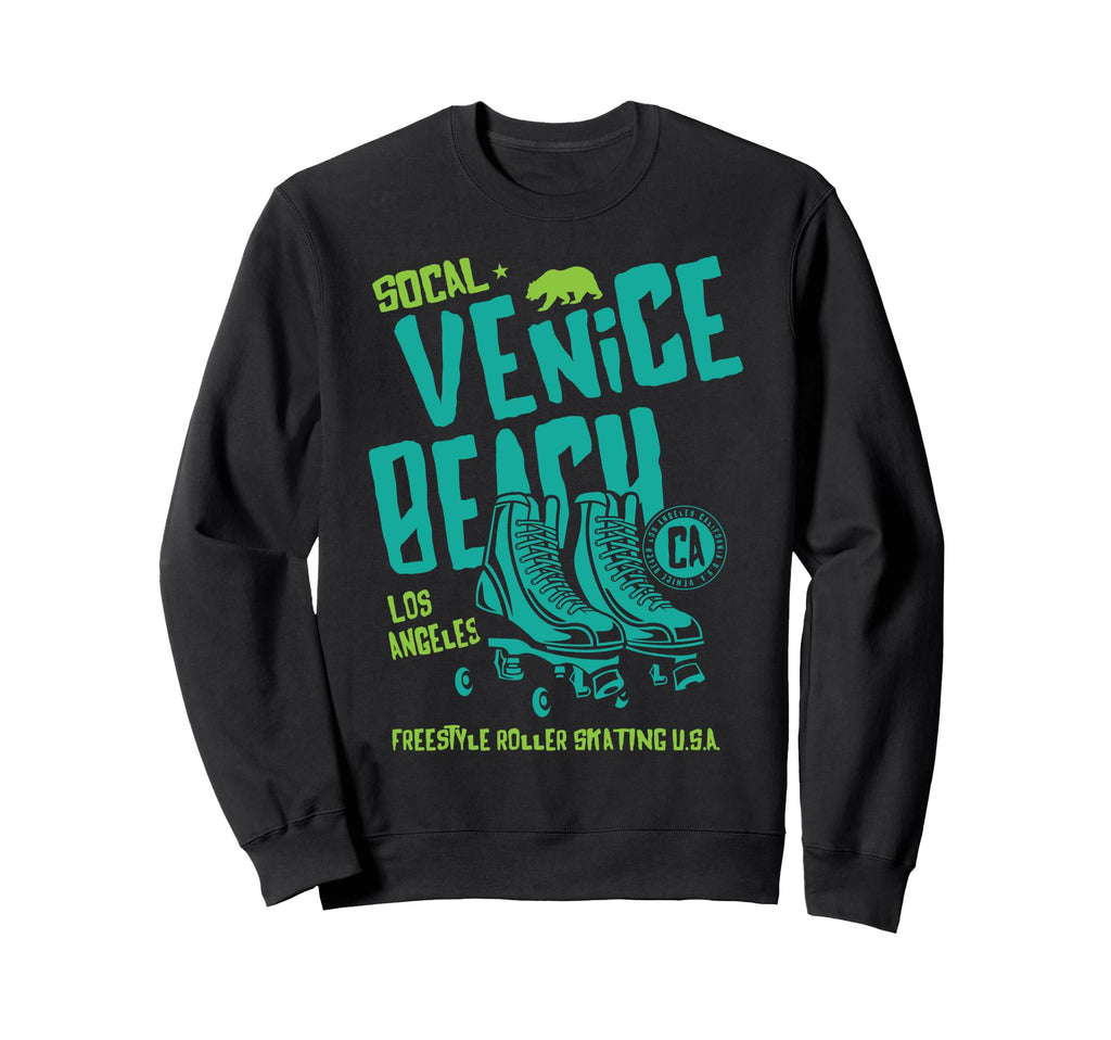 Venice Beach California Roller Sweatshirt - Aesthetic Graphic for Adults - T-Shirt, Sweatshirt, Hoodie