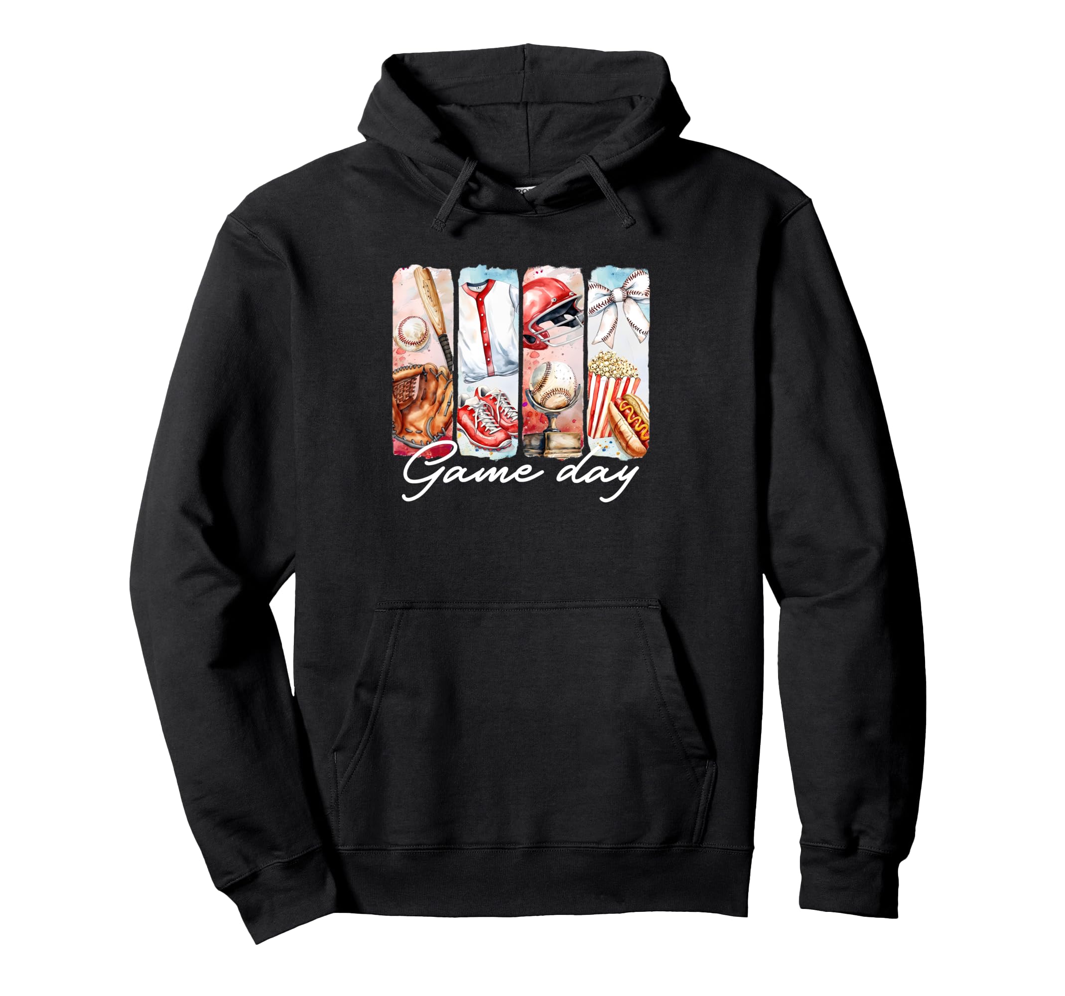 Baseball Mama Coquette Checkered Hoodie - Minimalist Print Men Women - T-Shirt, Sweatshirt, Hoodie