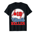 Baseball Baller Player Number 18 T-Shirt - Fun Novelty Design Men Women - T-Shirt, Sweatshirt, Hoodie