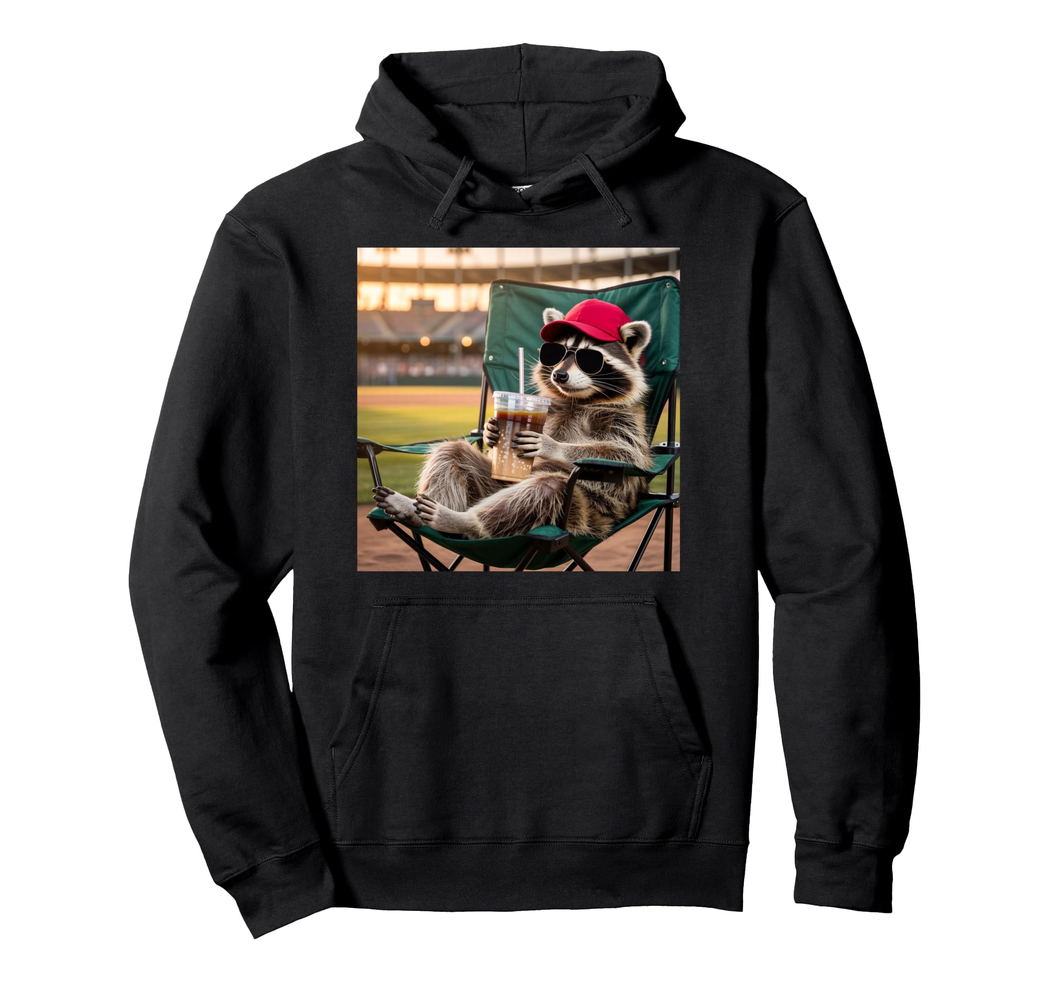 Baseball Mom Raccoon Lover Hoodie - Aesthetic Graphic Men Women - T-Shirt, Sweatshirt, Hoodie