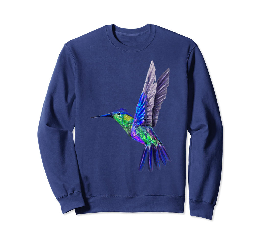 Hummingbird Distressed Hummingbird Sweatshirt - Trendy Graphic Men Women - T-Shirt, Sweatshirt, Hoodie