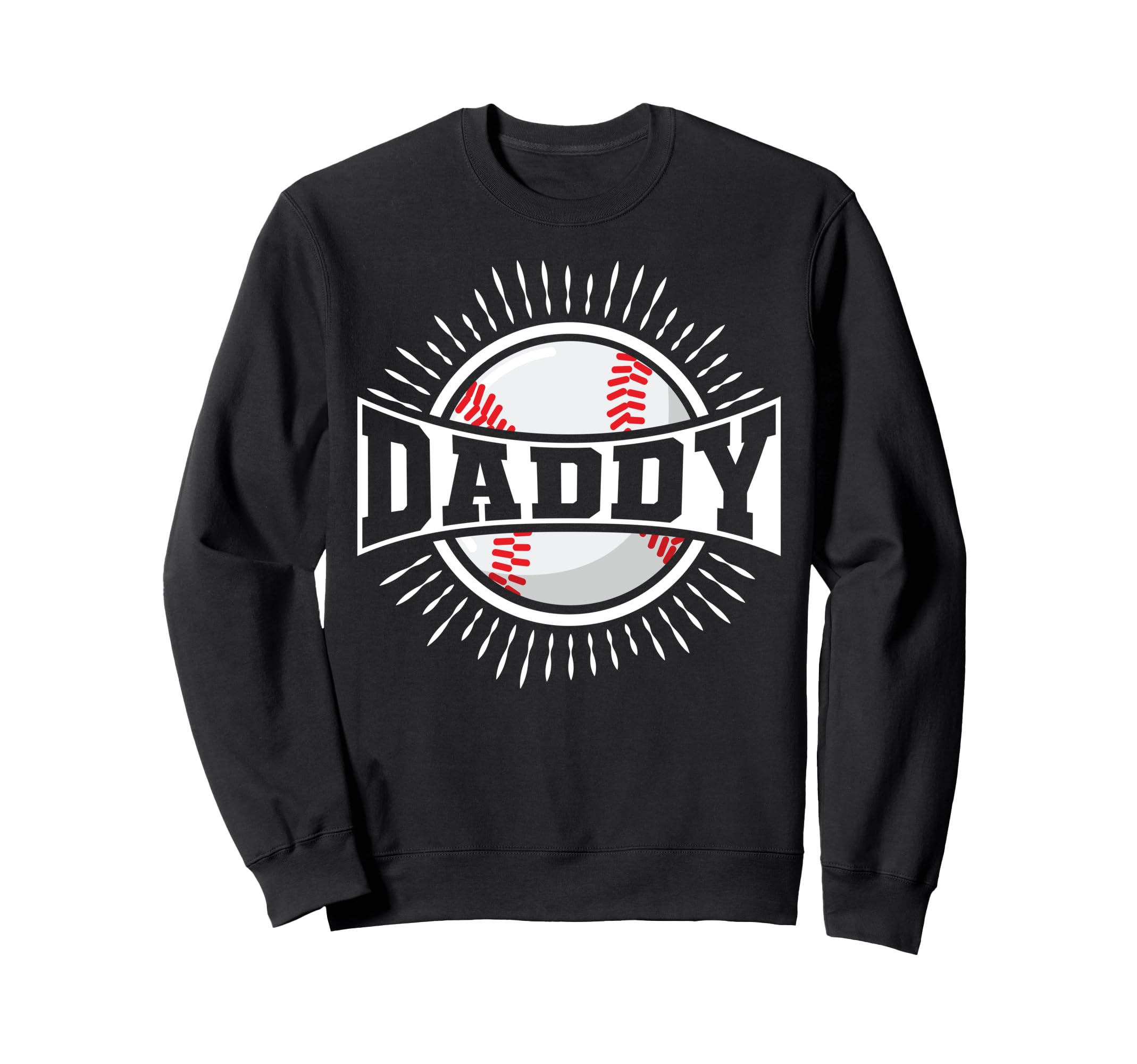 Baseball Dad Daddy Sweatshirt - Custom Art Print for Adults - T-Shirt, Sweatshirt, Hoodie