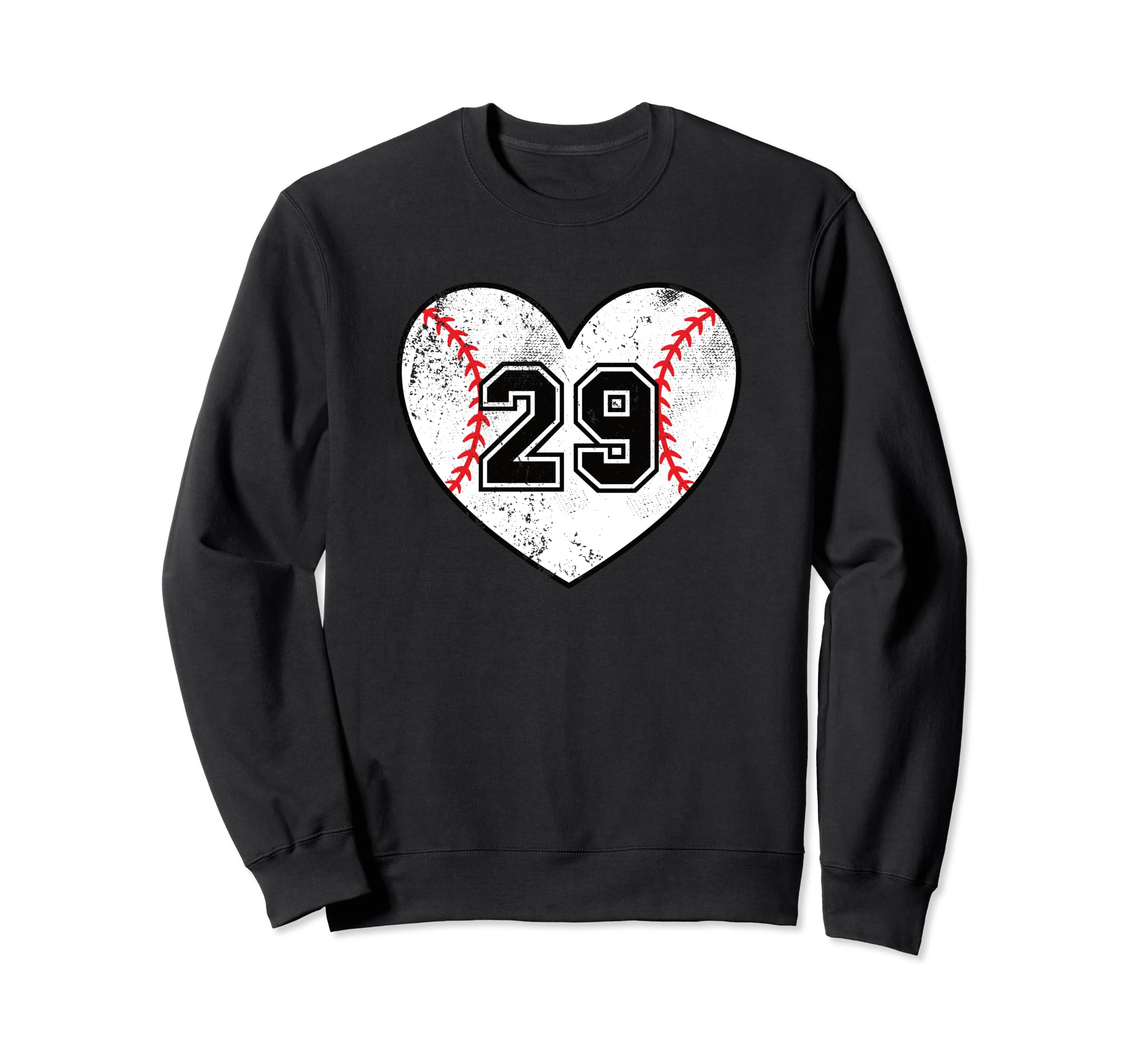 Baseball Heart Player 29 Baseball Mom Sweatshirt - Novelty Apparel Unisex - T-Shirt, Sweatshirt, Hoodie