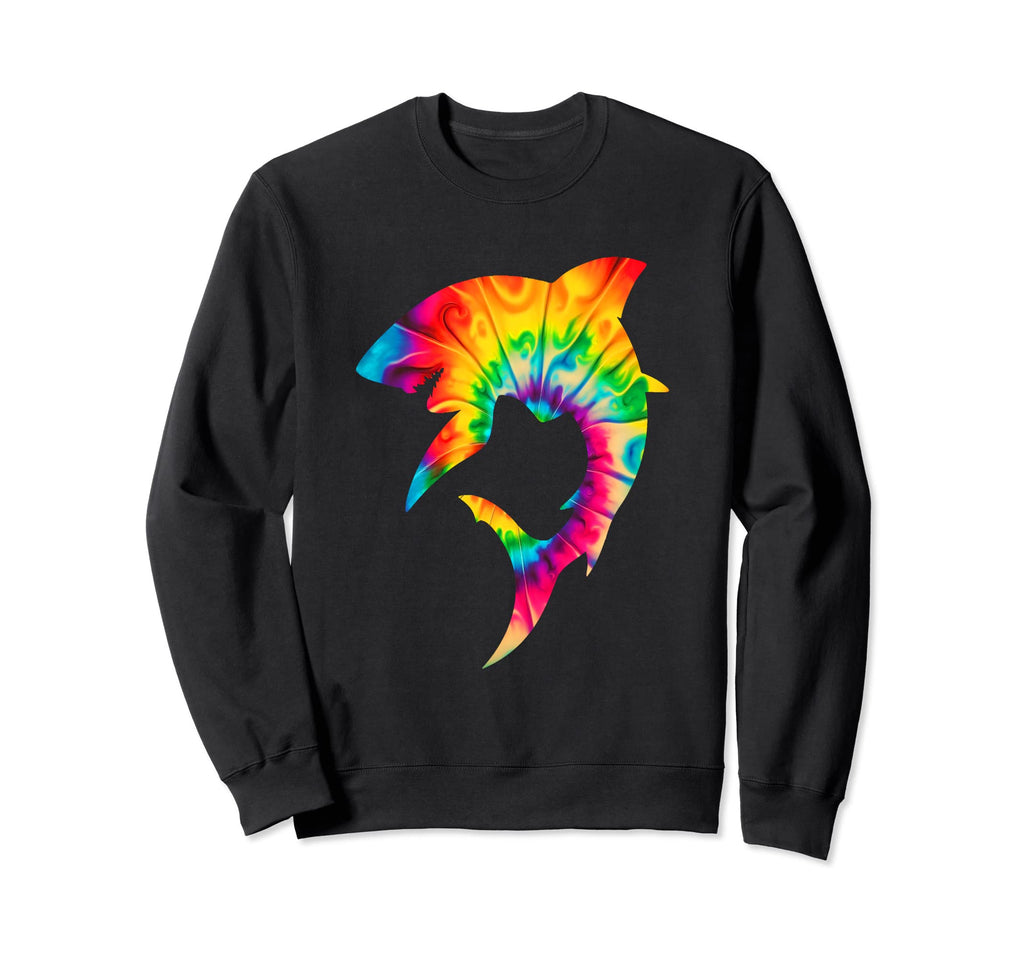 Shark Lover Shark Tie Dye Y2K Sweatshirt - Custom Art Print Men Women - T-Shirt, Sweatshirt, Hoodie