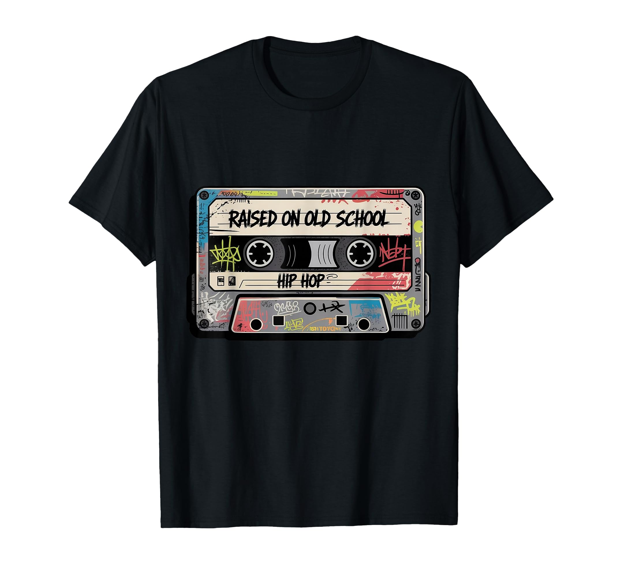 Raised Oldschool Hip Hop Music Graffiti T-Shirt - Graphic Print Men Women - T-Shirt, Sweatshirt, Hoodie