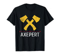 Axepert Axe Thrower Expert Distressed T-Shirt - Custom Art Print for Adults - T-Shirt, Sweatshirt, Hoodie