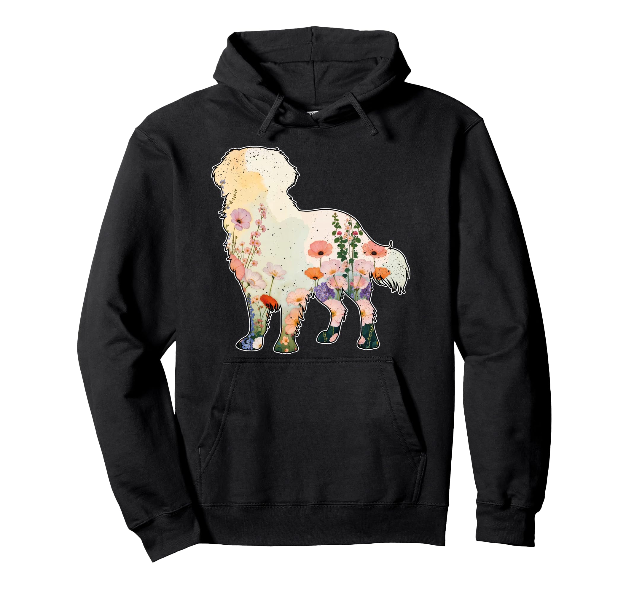 Boho Golden Retriever Moms Floral Hoodie - Aesthetic Graphic for Adults - T-Shirt, Sweatshirt, Hoodie
