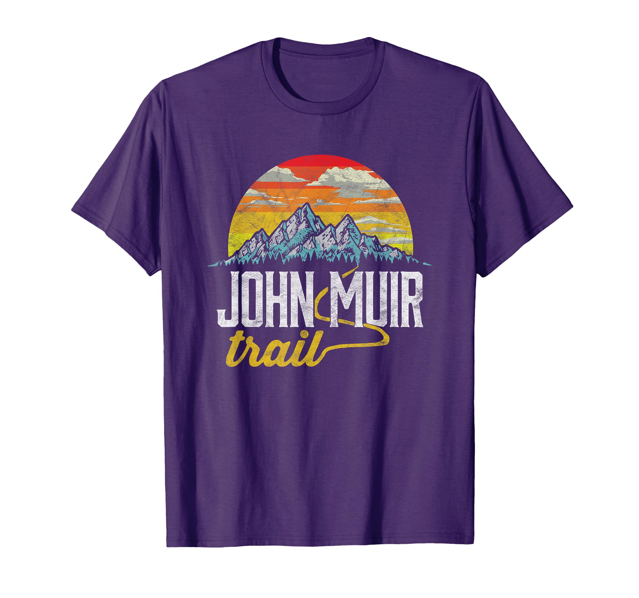 John Muir Trail Distressed T-Shirt - Casual Everyday Wear for Adults - T-Shirt, Sweatshirt, Hoodie
