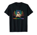 Yoga Pug Lover Gift Zen Peace Love And T-Shirt - Minimalist Print Unisex - T-Shirt, Sweatshirt, Hoodie