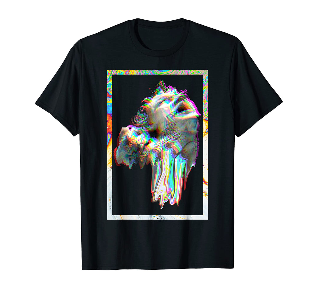 Greek Sad Statue Synthwave Vaporwave T-Shirt - Casual Everyday Wear Unisex - T-Shirt, Sweatshirt, Hoodie