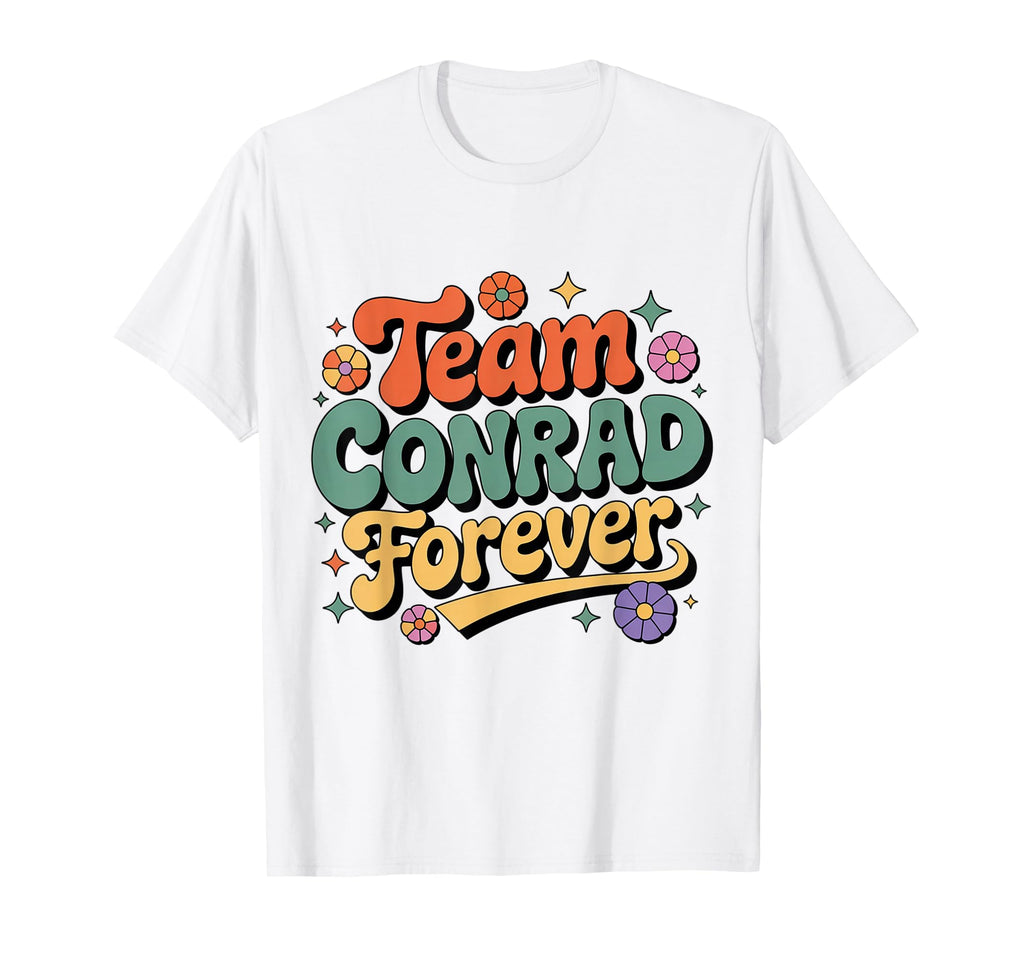 Groovy Flower Power Vibe Team Conrad T-Shirt - Trendy Graphic Men Women - T-Shirt, Sweatshirt, Hoodie
