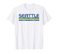 Seattle Washington Weathered Stripe T-Shirt - Custom Art Print Men Women - T-Shirt, Sweatshirt, Hoodie