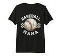 Baseball Mama Funny Sport Tri Blend T-Shirt - Trendy Graphic Unisex - T-Shirt, Sweatshirt, Hoodie