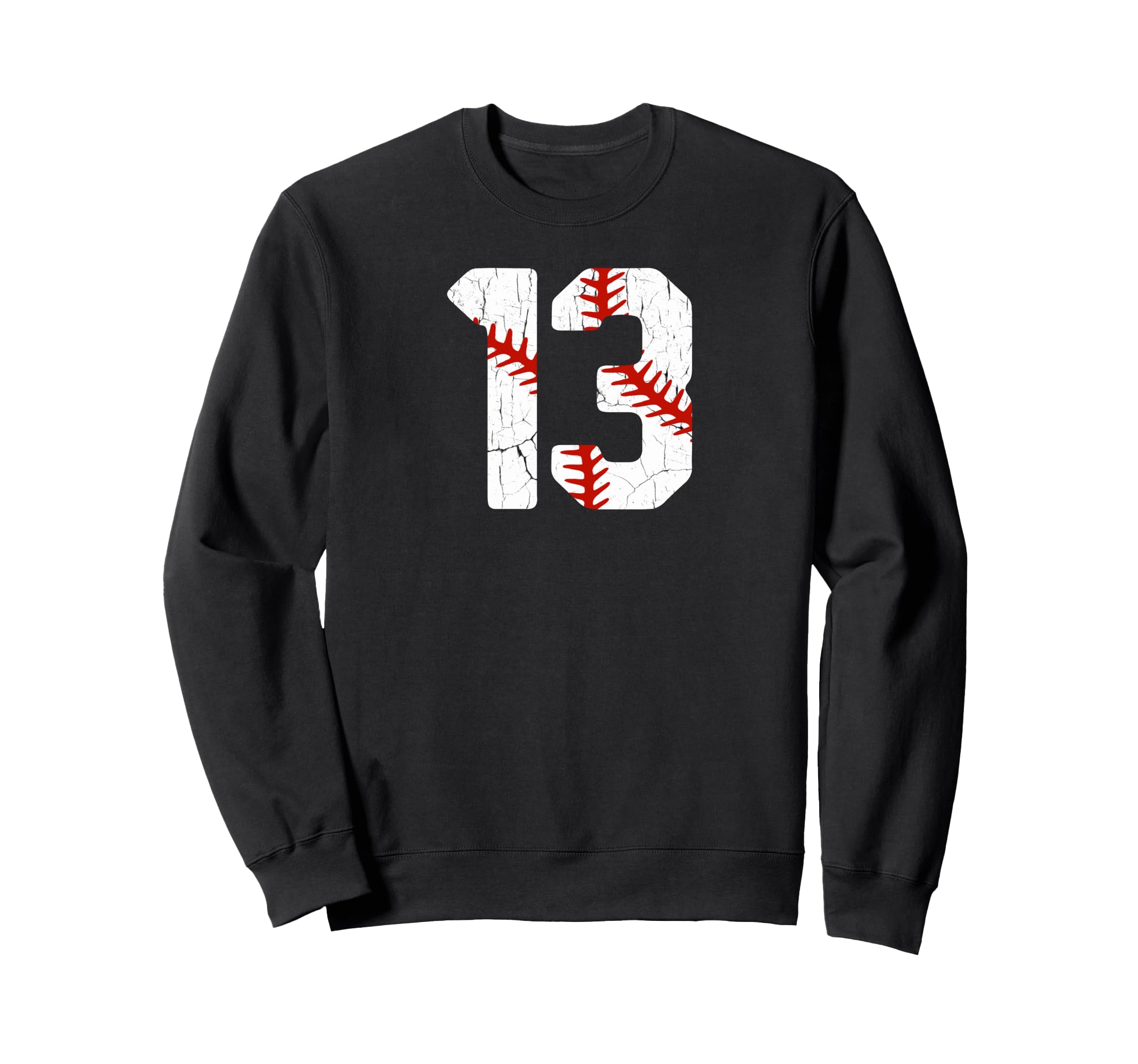 Baseball Player Jersey Number 13 Sweatshirt - Fun Novelty Design Men Women - T-Shirt, Sweatshirt, Hoodie